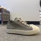 Rick Owens Mainline Dark Pearl Suede Jumbo Lace Sneakers