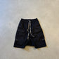 Rick Owens Black Cargo Pod Shorts