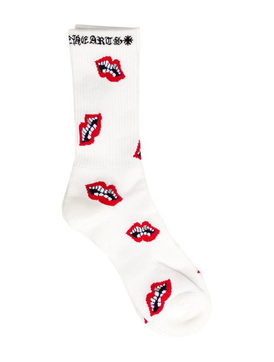 Chrome Hearts Matty Boy White Single Pair Socks