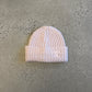 Chanel Light Pink Ecru Crocheted CC Cashmere Beanie