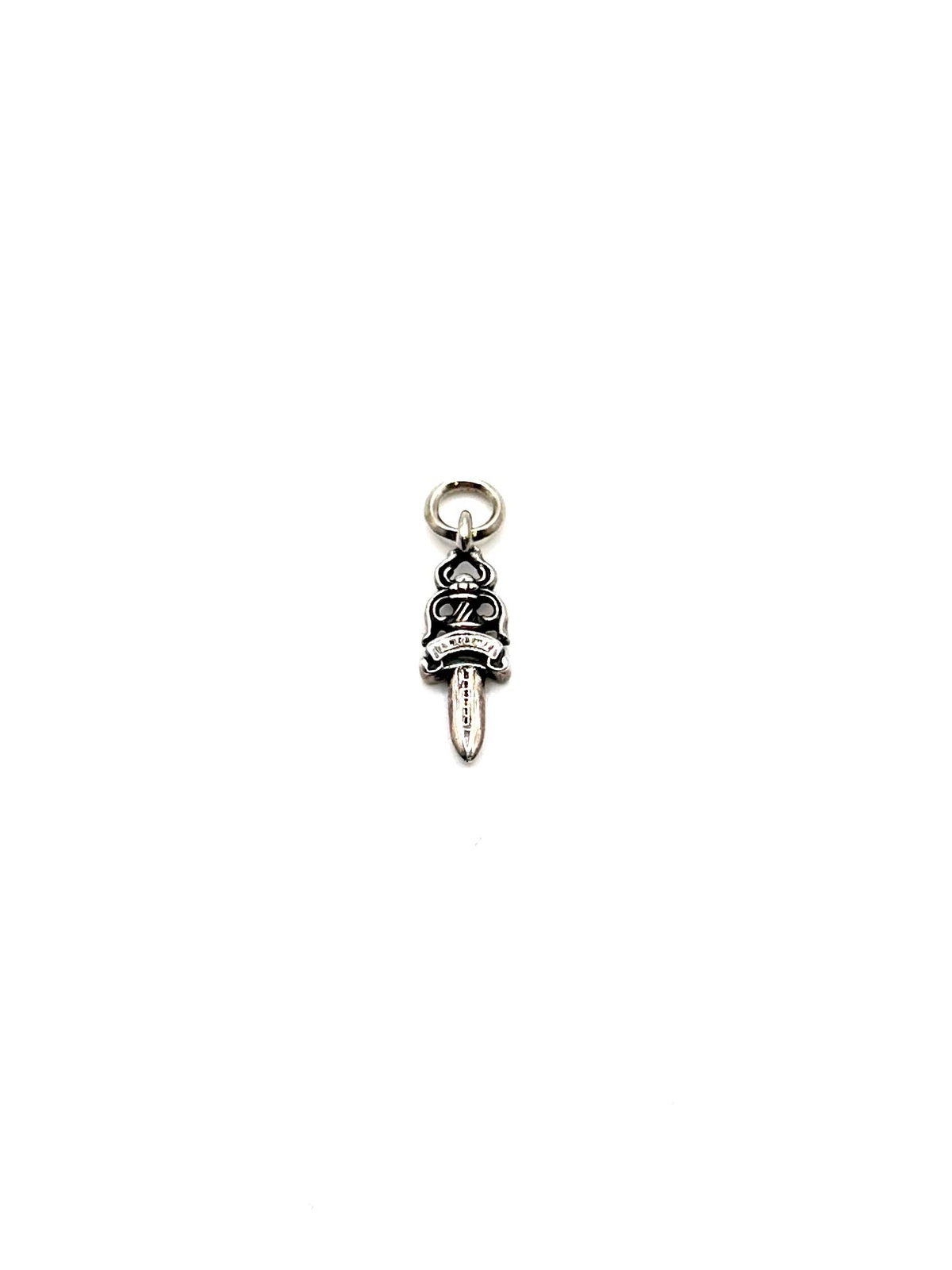 Chrome Hearts Silver No. 5 Dagger With Bale Pendant