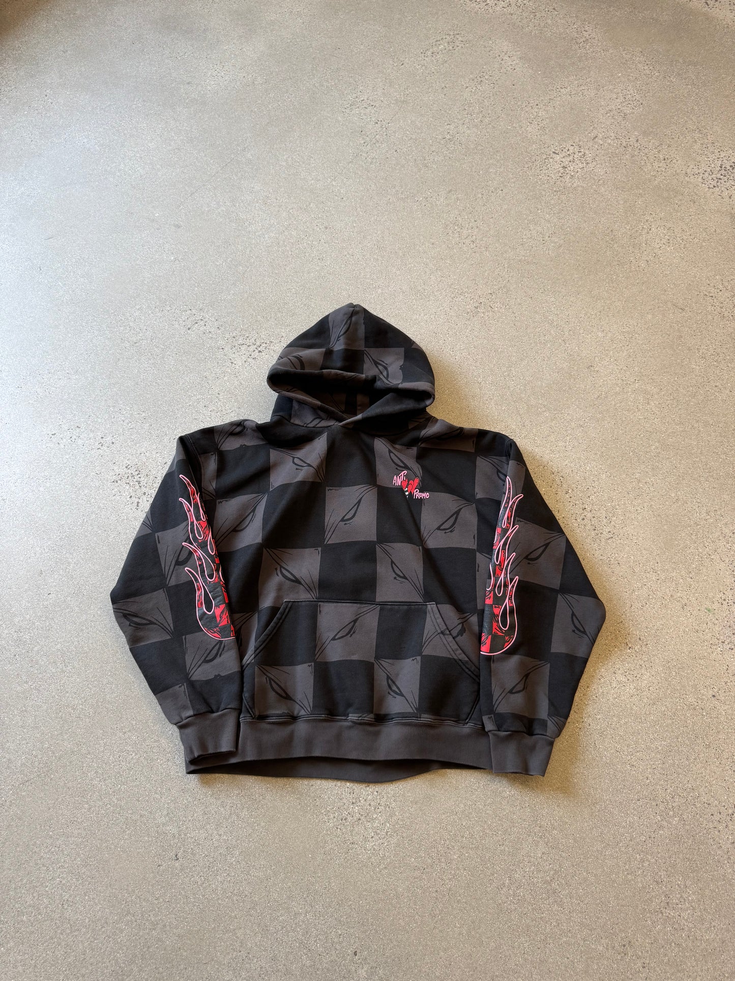 Matty Boy Anti Promo Flame Print 99 Eyes Hoodie