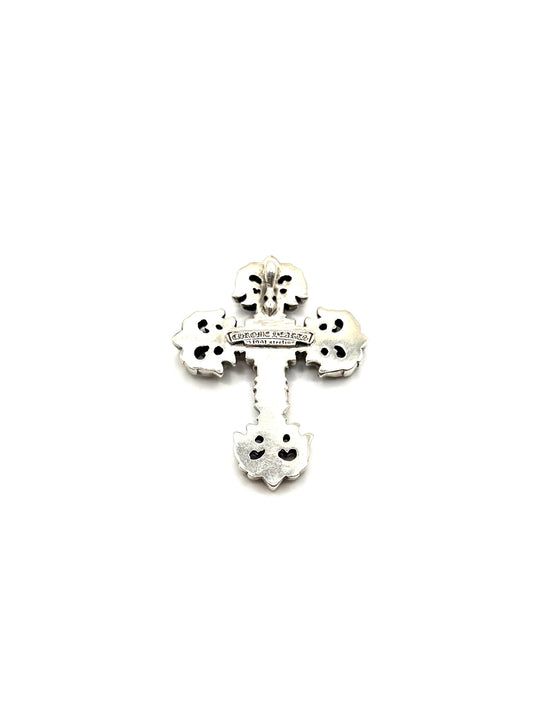 Chrome Hearts Silver XL Filigree Cross Pendant