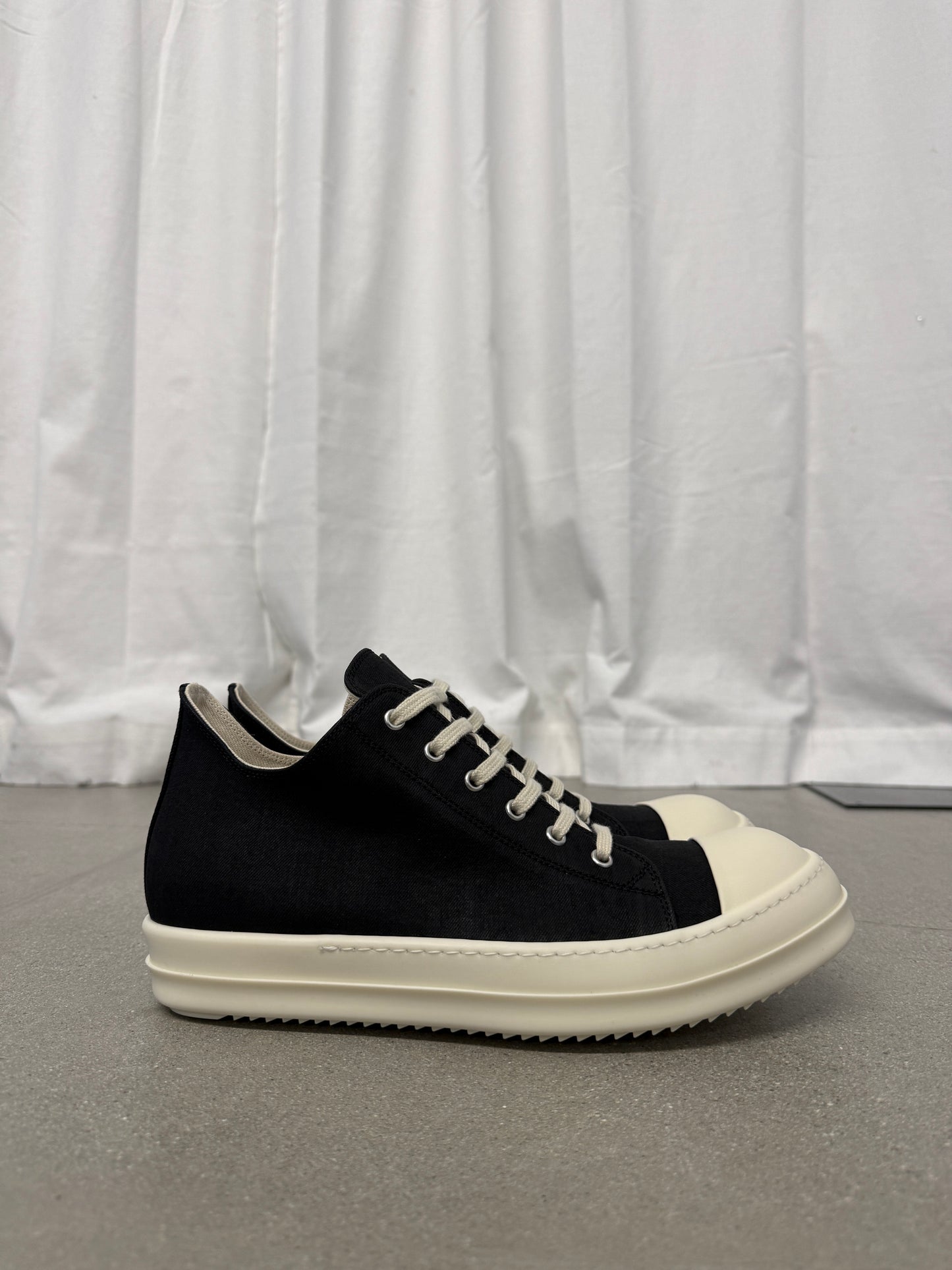 Rick Owens DRKSHDW Black Milk Ramones Denim Low