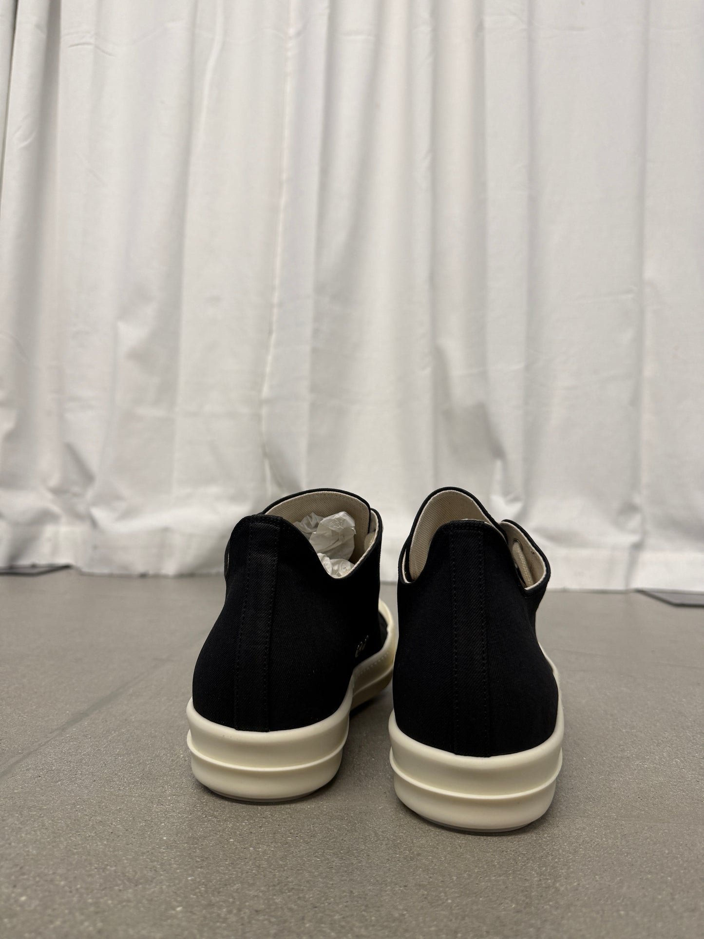 Rick Owens DRKSHDW Black Milk Ramones Denim Low