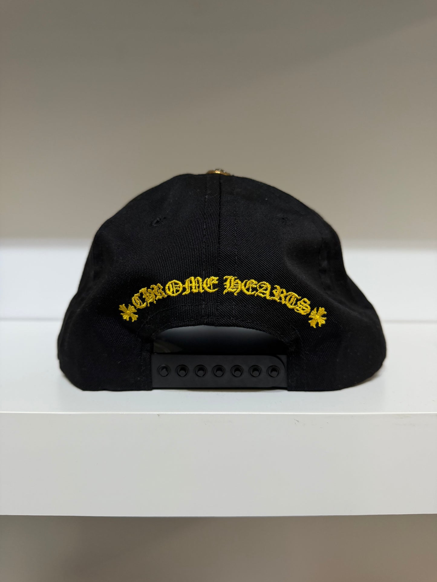 Chrome Hearts Black Yellow CH Baseball Hat