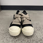 Rick Owens Mainline Black Milk Leather Jumbo Lace Sneakers