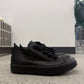 Rick Owens Mainline Triple Black Leather Jumbo Lace Sneakers