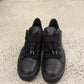 Rick Owens Mainline Triple Black Leather Jumbo Lace Sneakers