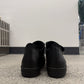 Rick Owens Mainline Triple Black Leather Jumbo Lace Sneakers
