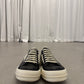 Rick Owens Mainline Black Milk Leather Vintage Sneakers