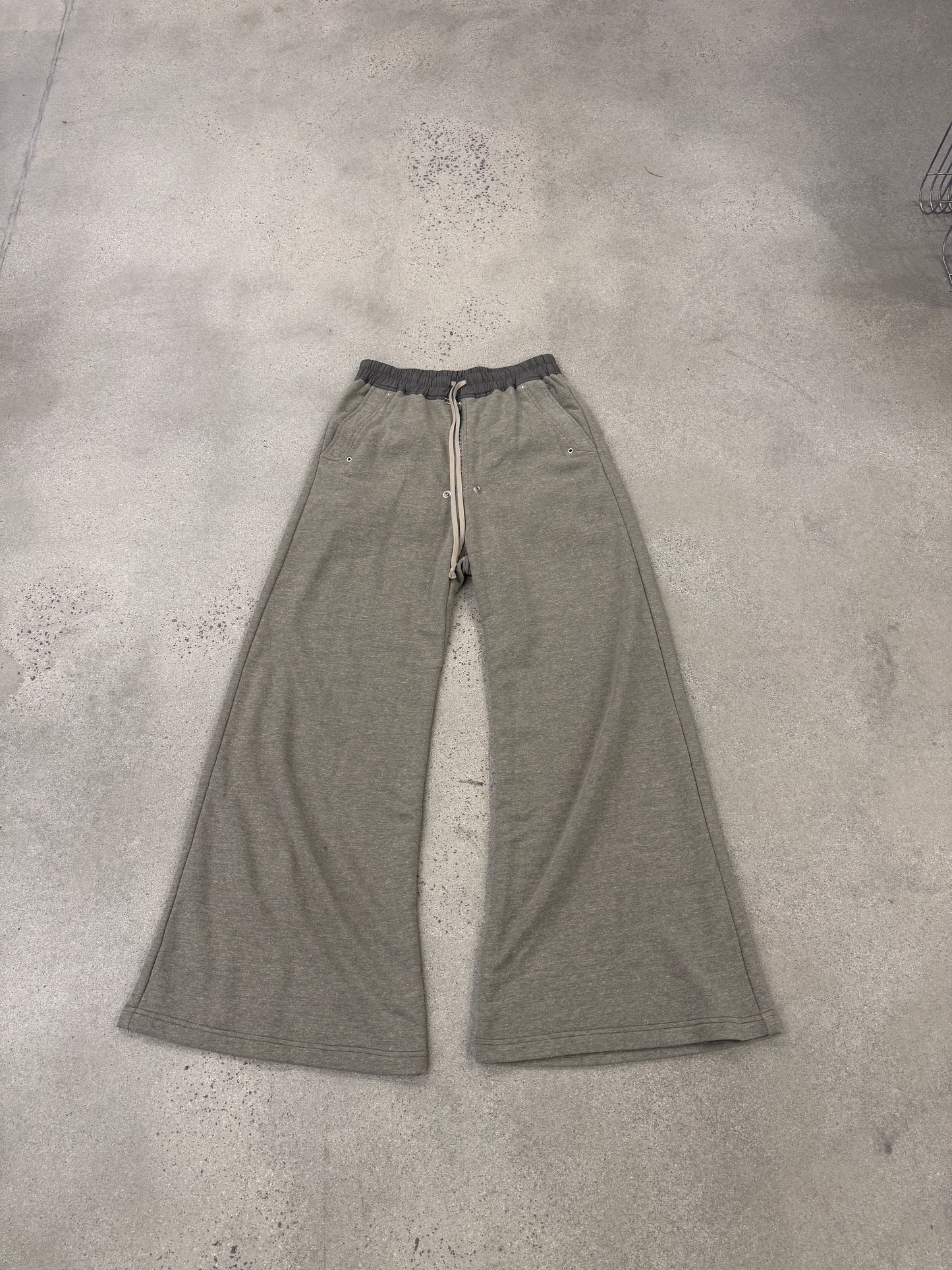 Rick Owens DRKSHDW Grey Melange Geth Bela Sweatpants