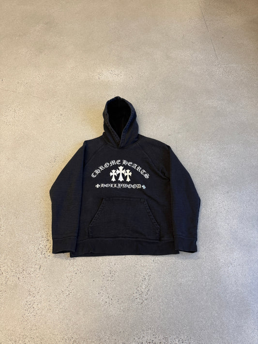 Chrome Hearts Black King Taco Embroidered Triple Cross Hoodie