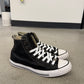 Chrome Hearts Black Leather Triple Cross Patch Converse