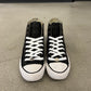 Chrome Hearts Black Leather Triple Cross Patch Converse