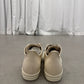 Heel view of Rick Owens DRKSHDW milk low-top sneakers showing smooth leather backs and chunky white sole