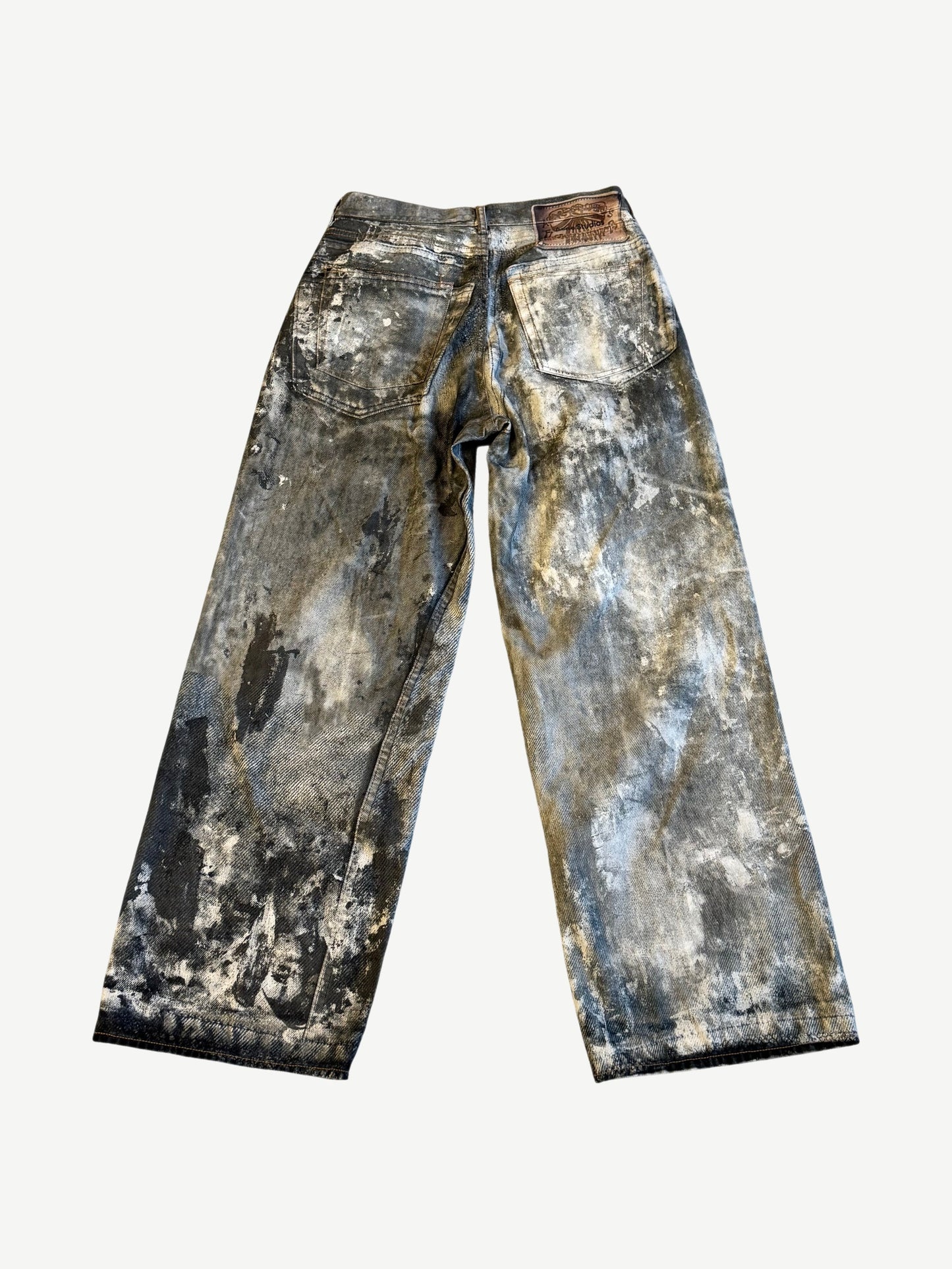 Acne Studios 1981 Trompe L'oeil Splatter Jeans