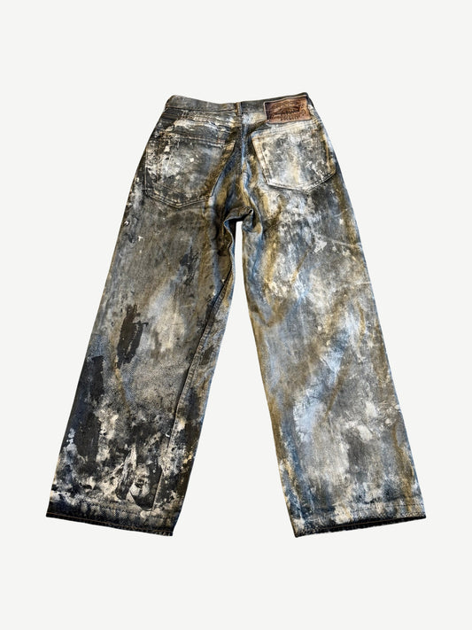 Acne Studios 1981 Trompe L'oeil Splatter Jeans