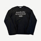 Acne Studios faded black logo longsleeve with cracked Acne Studios Stockholm 1996 chest print.