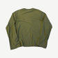 Back of plain olive green Acne Studios longsleeve with relaxed fit and tonal stitching, no rear print.