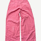 Acne Studios Tango pink corduroy pants back view with welt pockets and wide leg silhouette