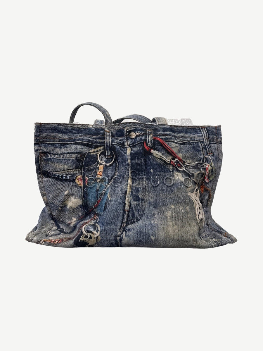 Acne Studios Trompe L'oeil Keychains Tote Bag
