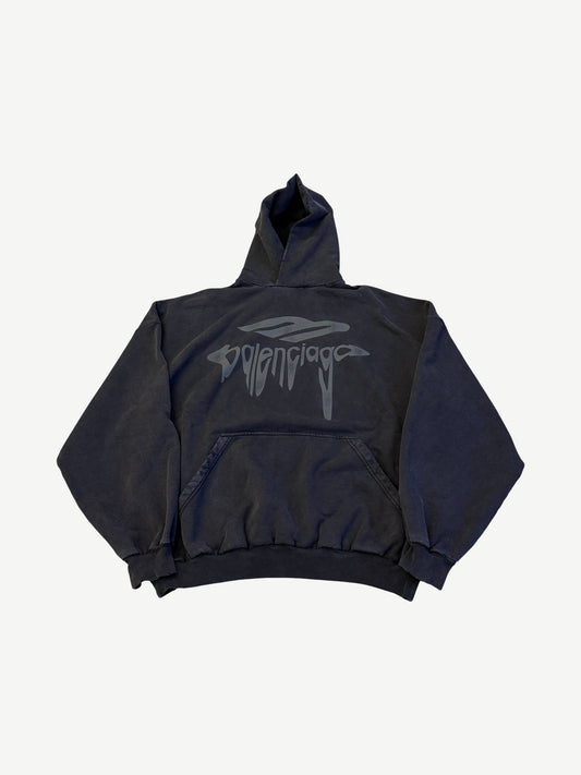 Balenciaga Black 3D Liquified Hoodie