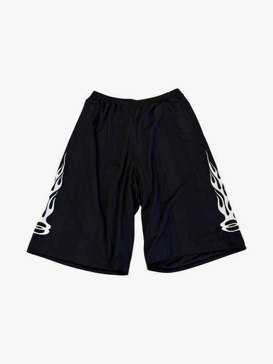 Balenciaga Black Burning Unity Mesh Shorts