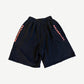 Balenciaga Black Double Ring Washed Logo Shorts