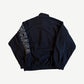 Balenciaga Black Outline Logo Double Brushed Fleece Track Jacket