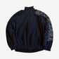 Balenciaga Black Outline Logo Double Brushed Fleece Track Jacket