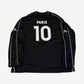 Balenciaga Black Paris Soccer Logo Longsleeve Jersey