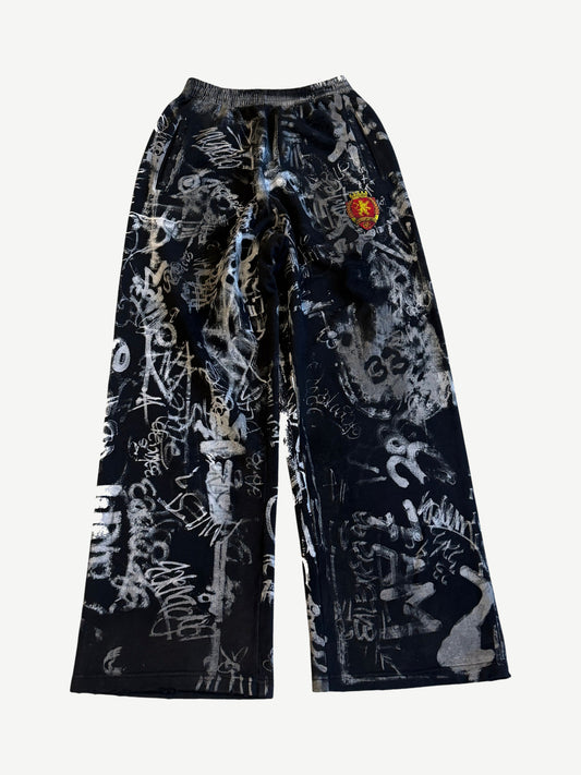 Balenciaga Black Skater Graffiti Sweatpants