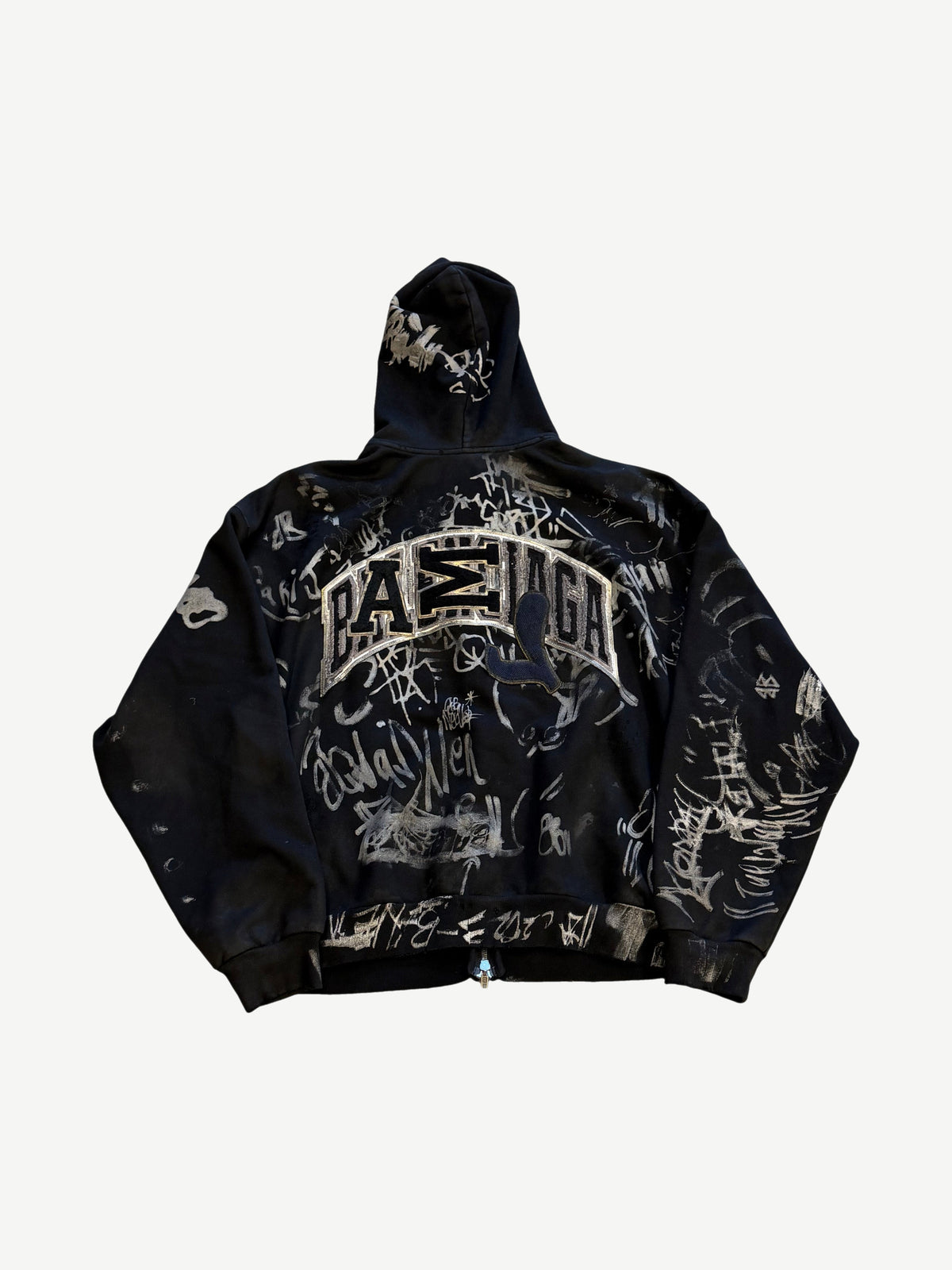 Balenciaga Black Skater Graffiti Zipup