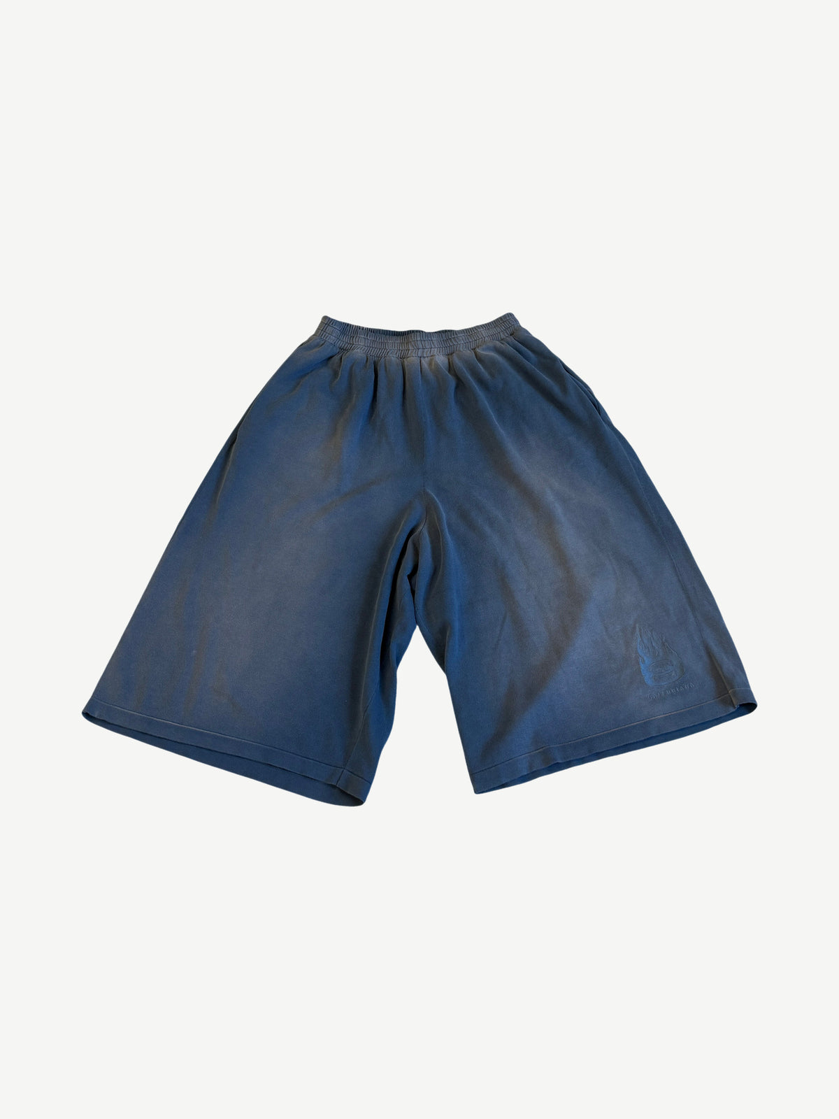 Balenciaga Blue Burning Unity 3/4 Shorts