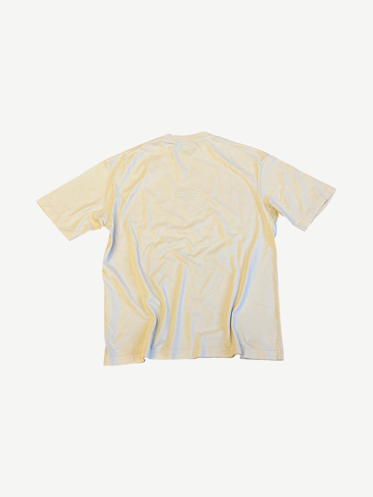Balenciaga Cream BB Logo Print Tee