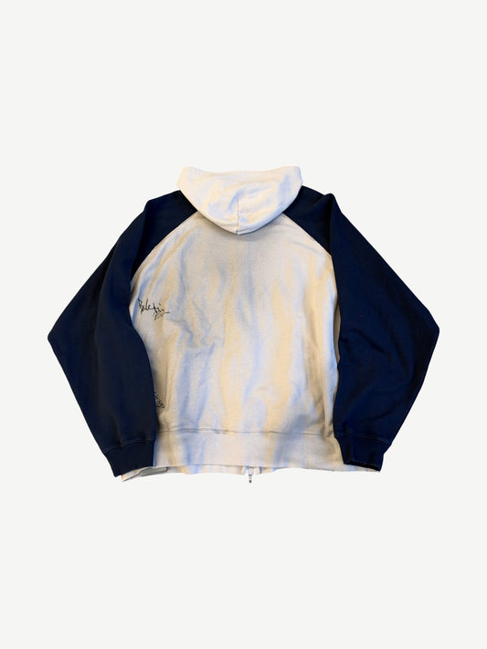 Balenciaga Dirty White Banana Scribble Zipup