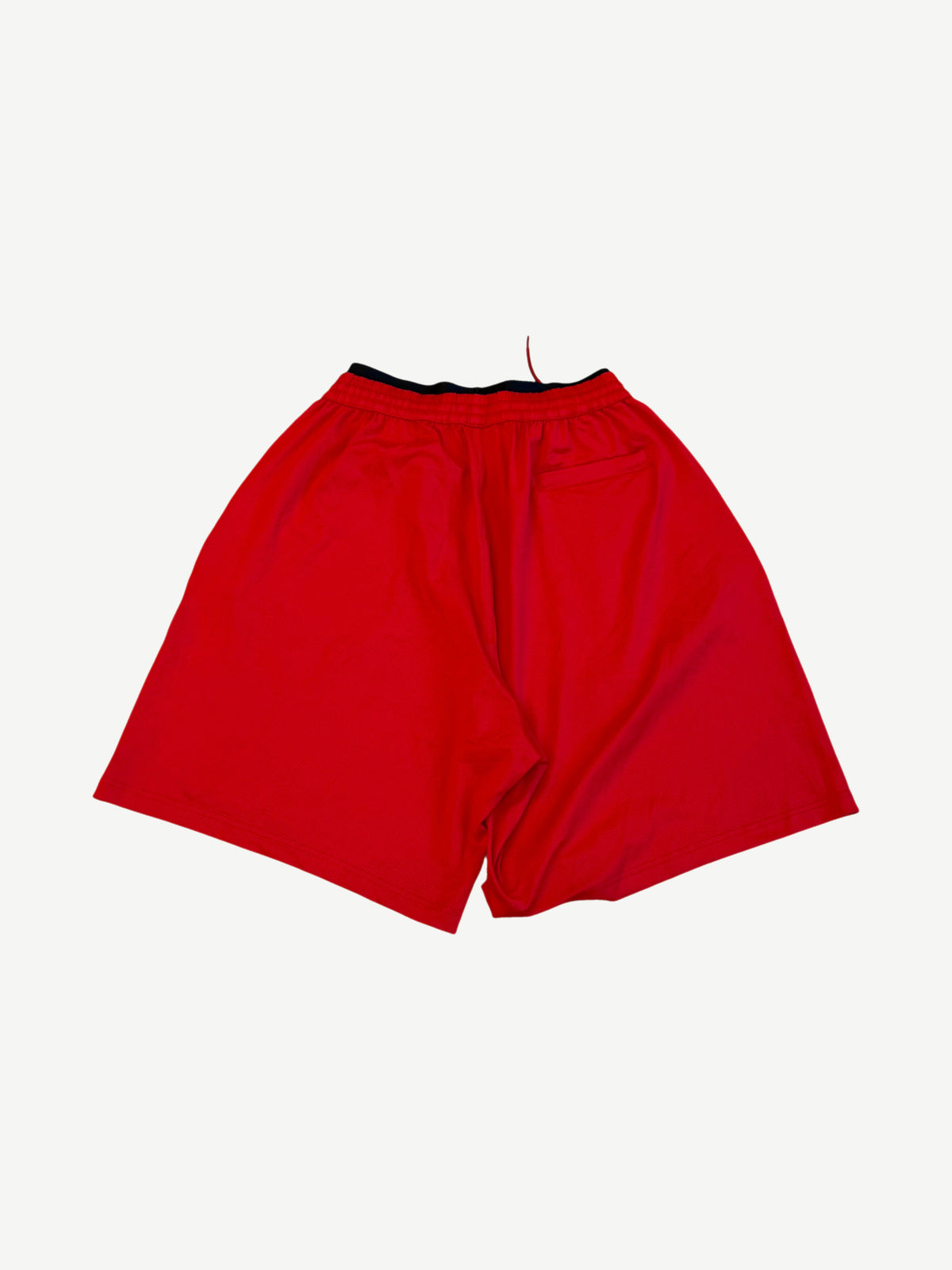 Balenciaga Double-Waisted Red Swim Shorts