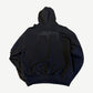 Balenciaga Faded Black Paris Moon Oversized No Pocket Hoodie