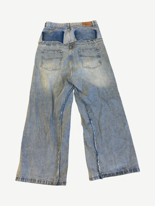 Balenciaga Light Blue Cut-Up Jeans