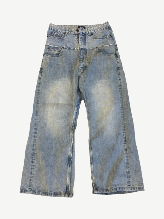 Balenciaga Light Blue Cut-Up Jeans