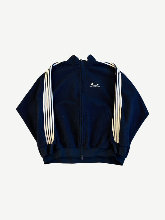 Balenciaga Navy Loop Sports Icon Fleece Track Jacket