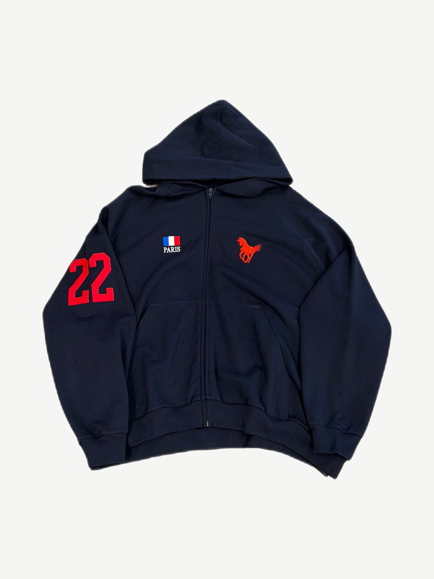 Balenciaga Navy Polo Zipup