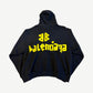 Balenciaga Navy Tape Logo Zipup