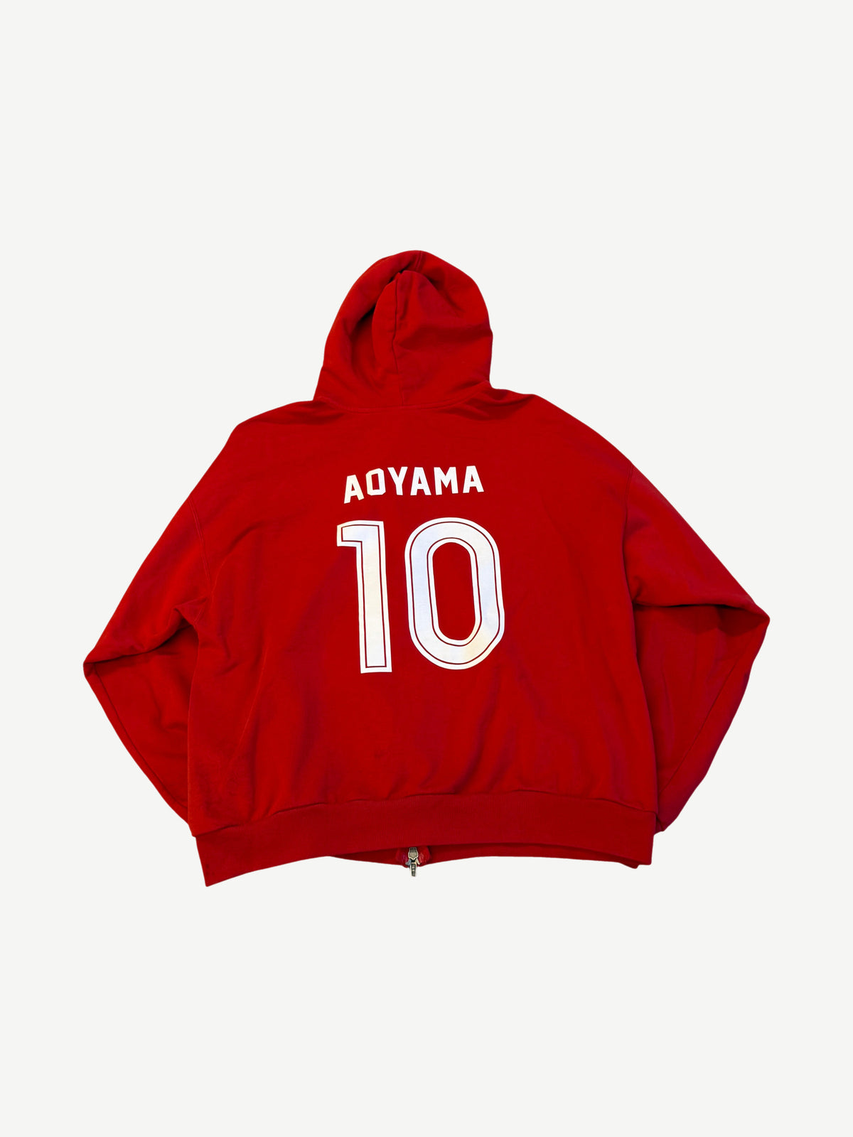 Balenciaga Red Aoyama Soccer Logo Zipup
