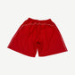 Balenciaga Red Soccer Crest Shorts