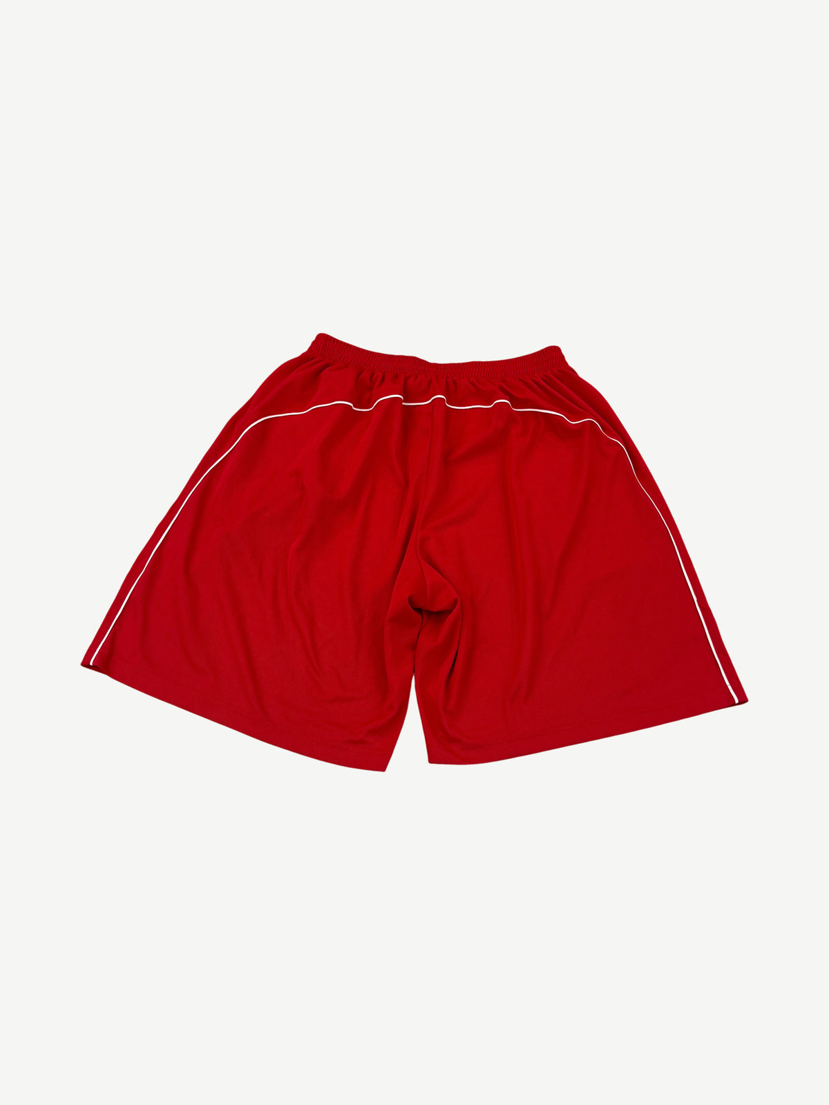 Balenciaga Red Soccer Crest Shorts