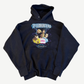 Balenciaga Speedhunters navy oversized hoodie with band photo graphic, SPEEDHUNTERS and BALENCIAGA text.