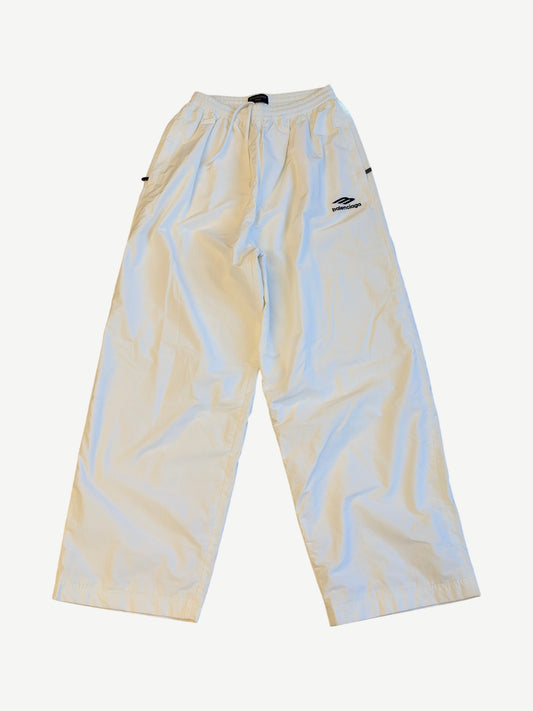 Balenciaga White 3B Sports Icon Trackpants