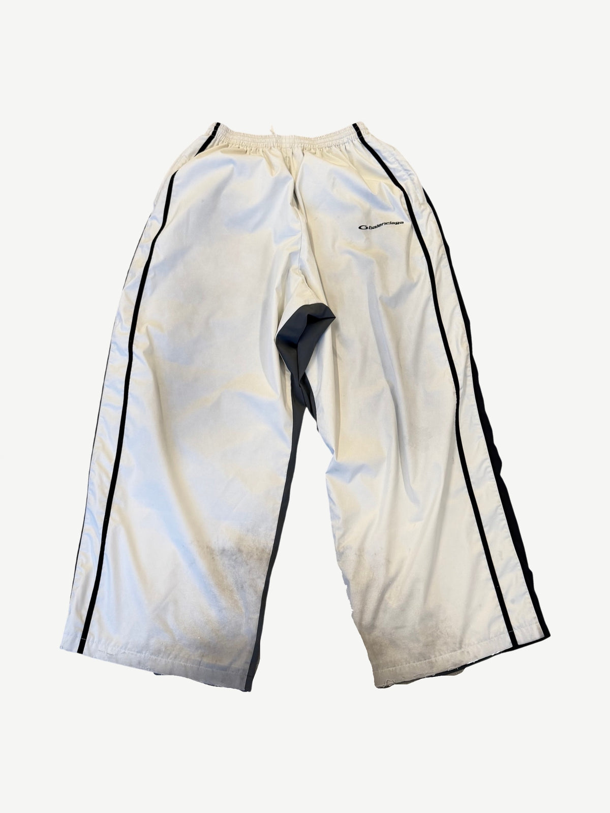 Balenciaga White Grey 50-50 Tracksuit Pants